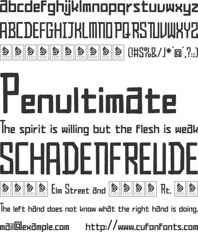 Distress Marker font preview