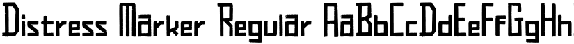 Distress Marker Regular font