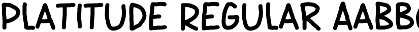 Platitude Regular font