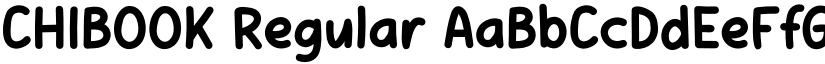 CHIBOOK Regular font