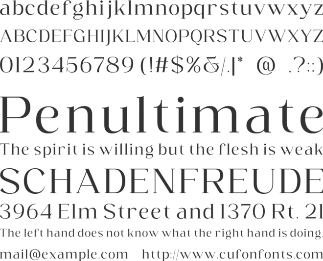 Diella font preview