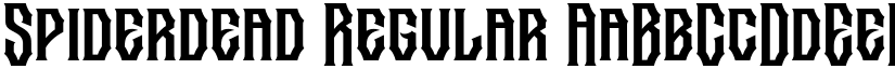 Spiderdead Regular font