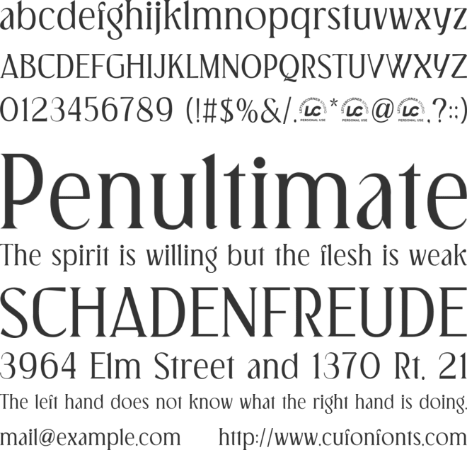 Regals Aurum font preview
