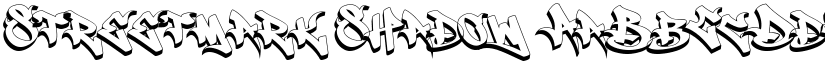 Streetmark Shadow font