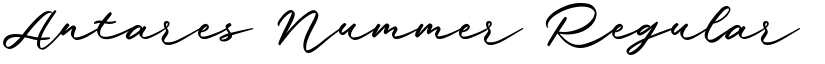 Antares Nummer Regular font