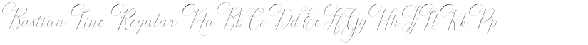 Bastian Line Regular font