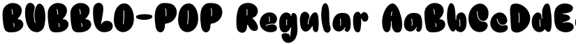 BUBBLO-POP Regular font