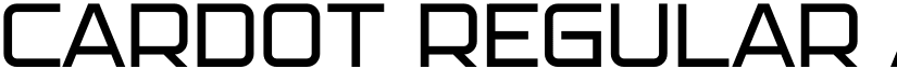 CARDOT Regular font