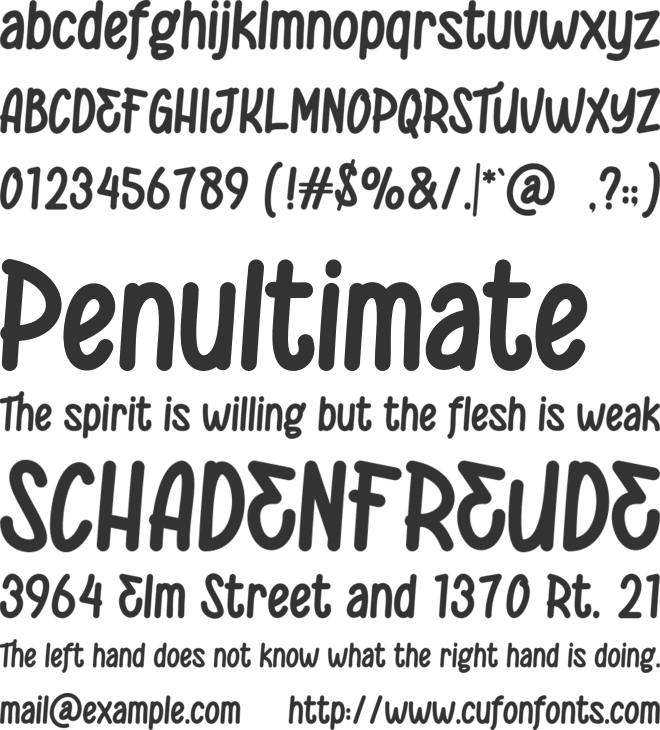 Beachy Lagoon font preview