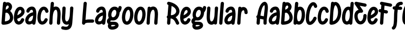 Beachy Lagoon Regular font