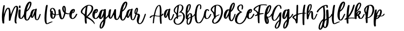 Mila Love Regular font