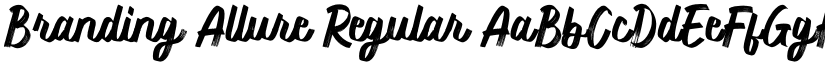 Branding Allure Regular font