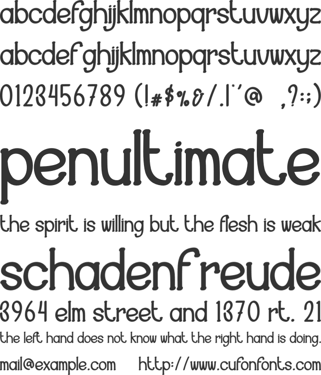 Humble Husband font preview