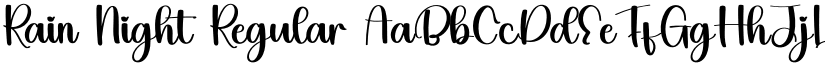 Rain Night Regular font