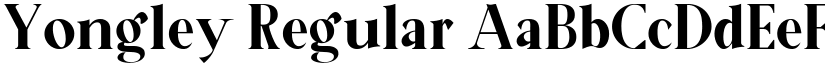 Yongley Regular font