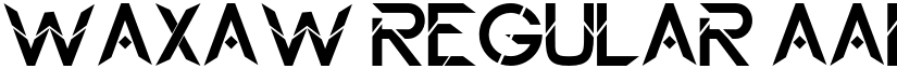 Waxaw Regular font
