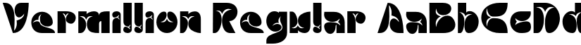 Vermillion Regular font