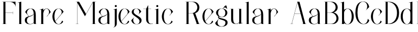 Flare Majestic Regular font