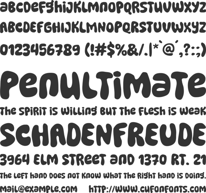 Super Serene font preview