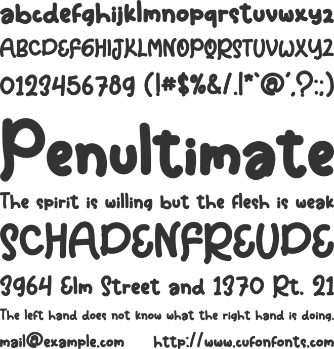 Behind Scene font preview