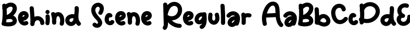 Behind Scene Regular font