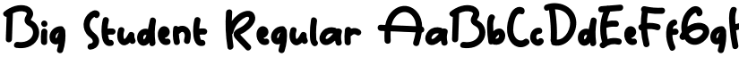 Big Student Regular font