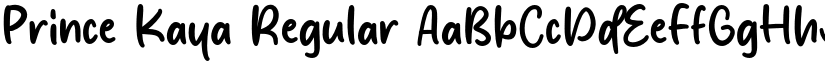 Prince Kaya Regular font