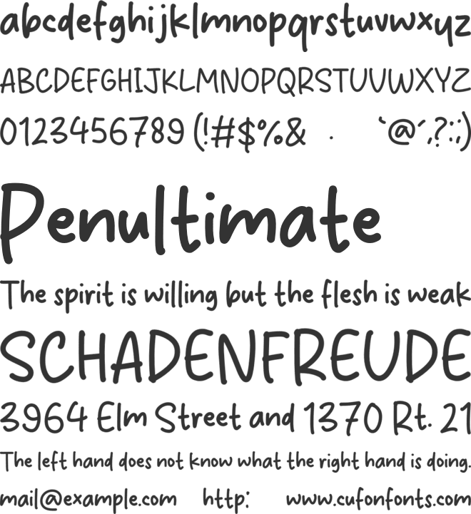 Jungle Island font preview