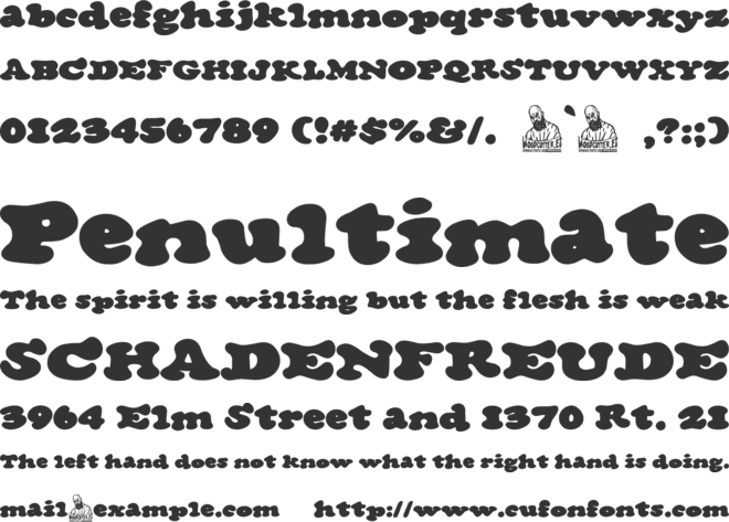 The Cream Shop font preview