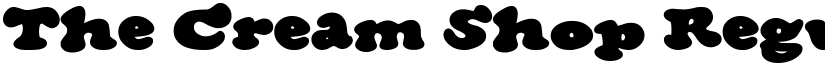 The Cream Shop Regular font