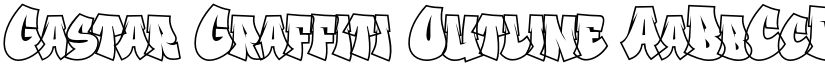 Gastar Graffiti Outline font
