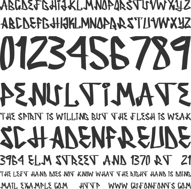 Serpong font preview