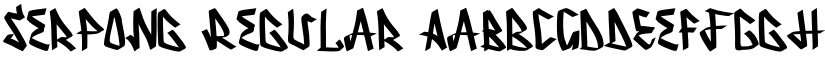 Serpong Regular font