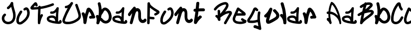 JoTaUrbanFont Regular font