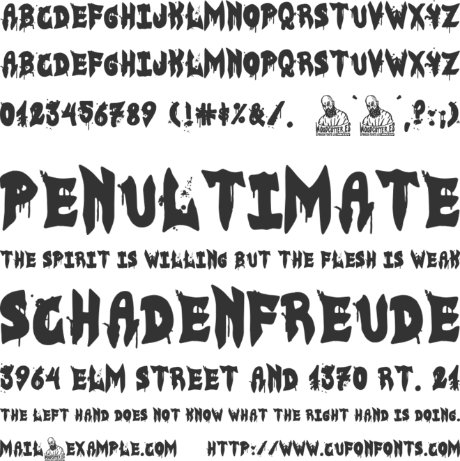 Bloody Gothic Empire font preview