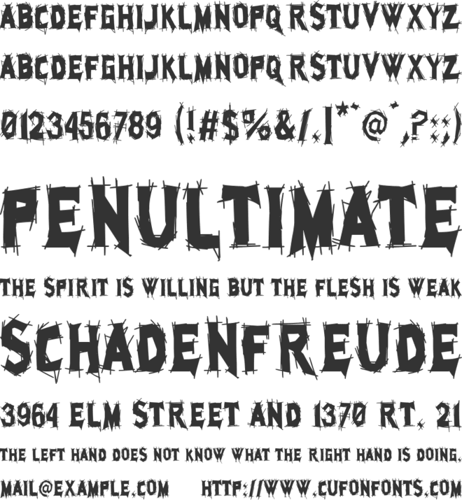 Eclectic Club font preview