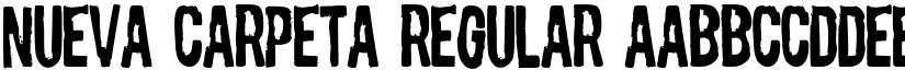 Nueva Carpeta Regular font