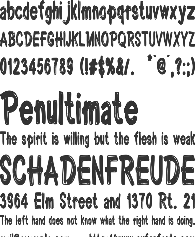 Confesionario font preview