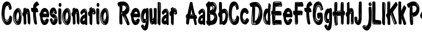 Confesionario Regular font