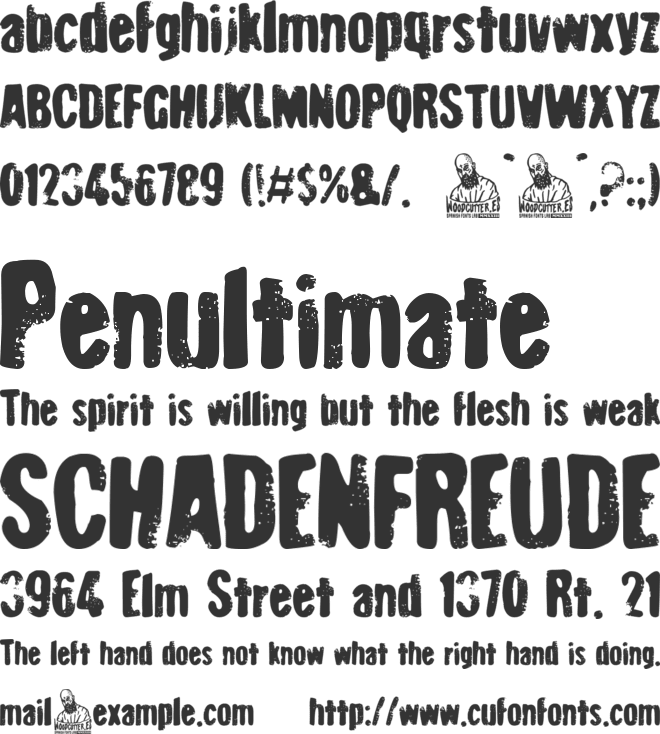 Poker Nightmare font preview