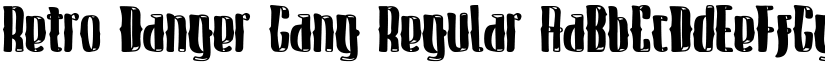 Retro Danger Gang Regular font