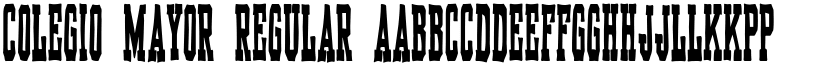 Colegio Mayor Regular font