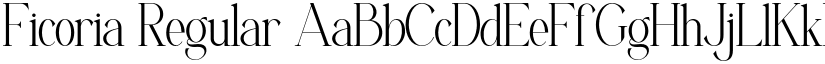 Ficoria Regular font