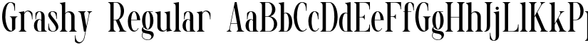 Grashy Regular font