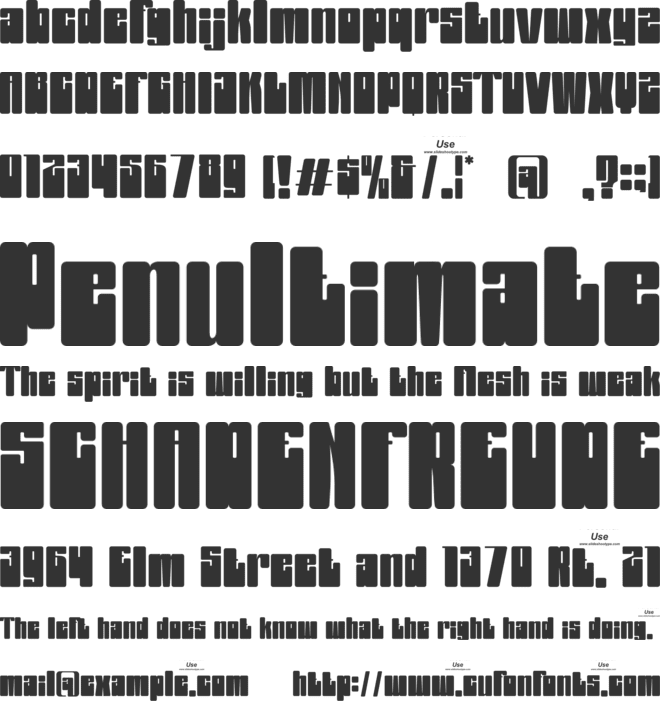 Mexico Solano font preview