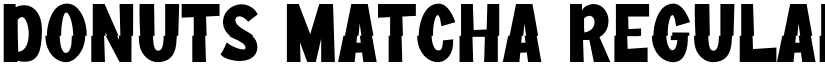 Donuts Matcha Regular font