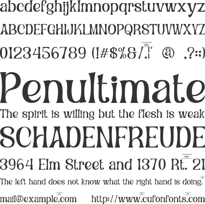 Misterical Buildings font preview