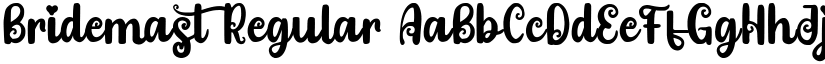 Bridemast Regular font