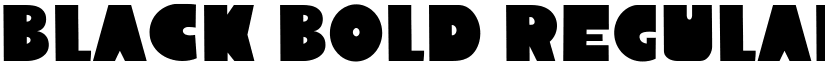 Black Bold Regular font