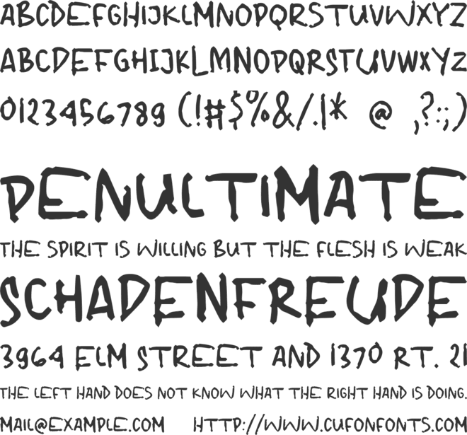 Beguild font preview